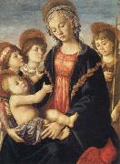 Sandro Botticelli Madonna and Child,with the Young St.John and Two Angels painting